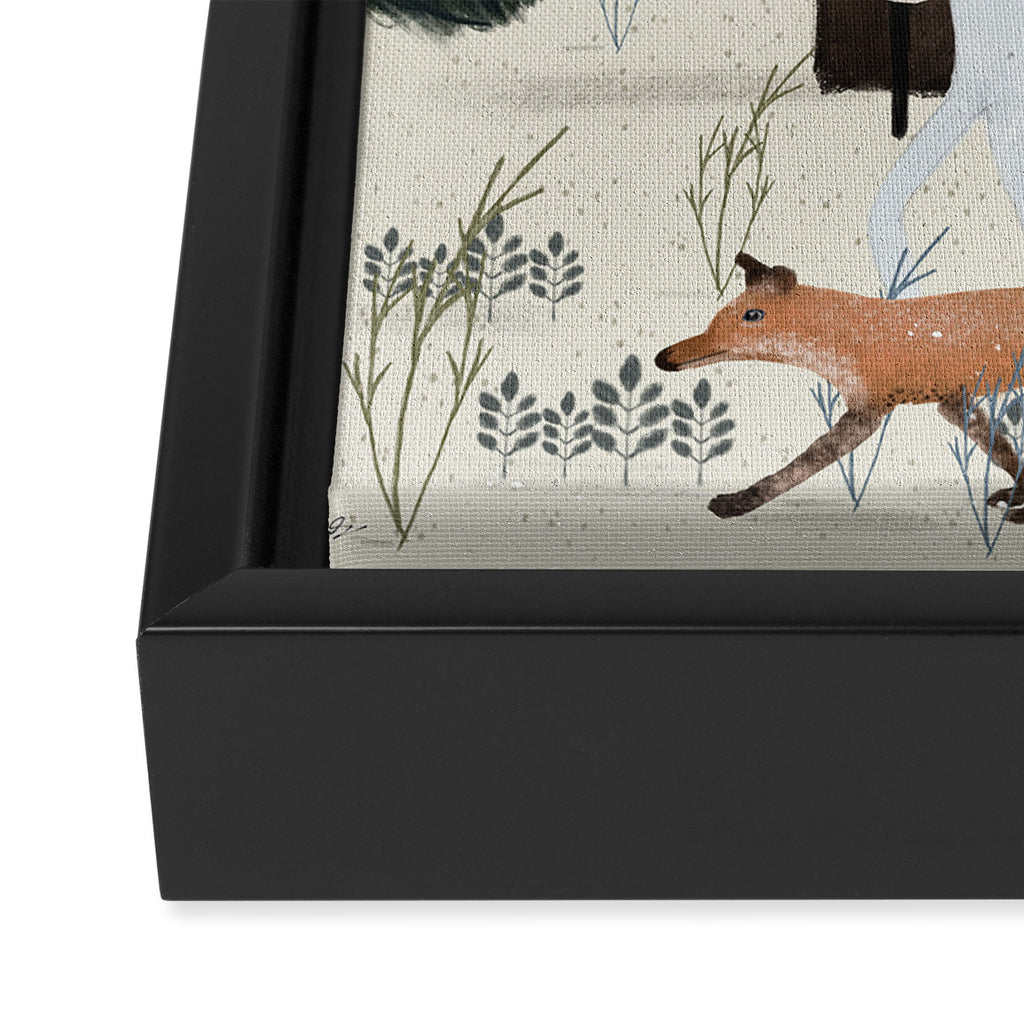 the fox and unicorn Framed Canvas Print Gallery Image 3