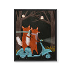 the fox mobile Framed Canvas Print Gallery Image 6
