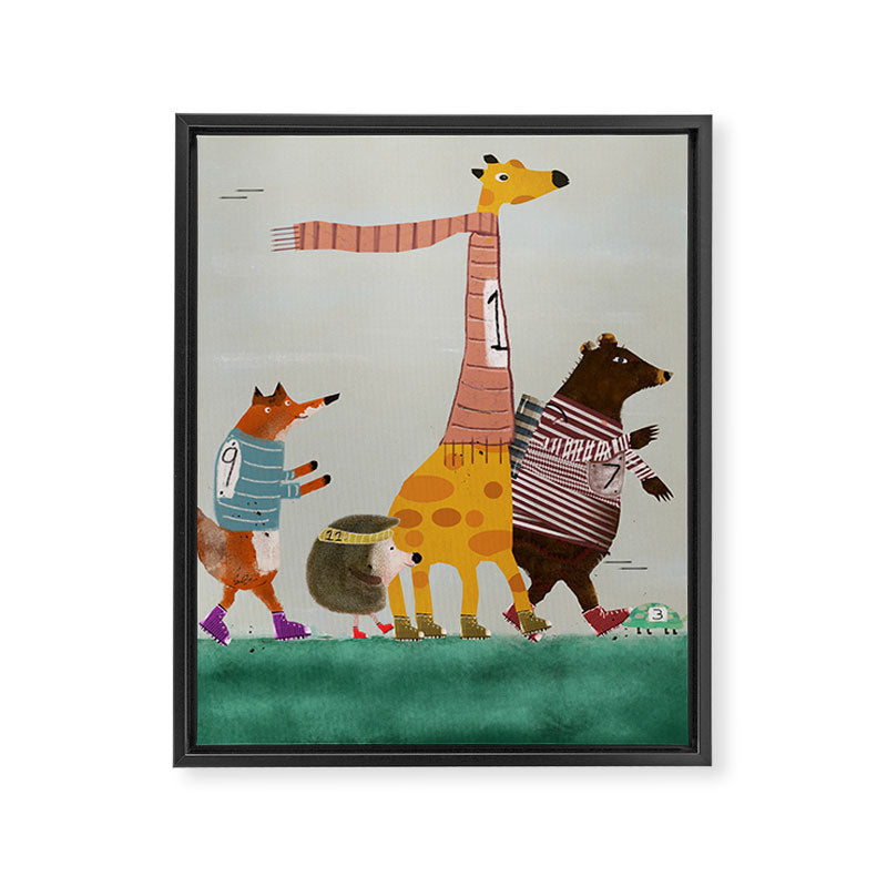 the fun run Framed Canvas Print Gallery Image 8