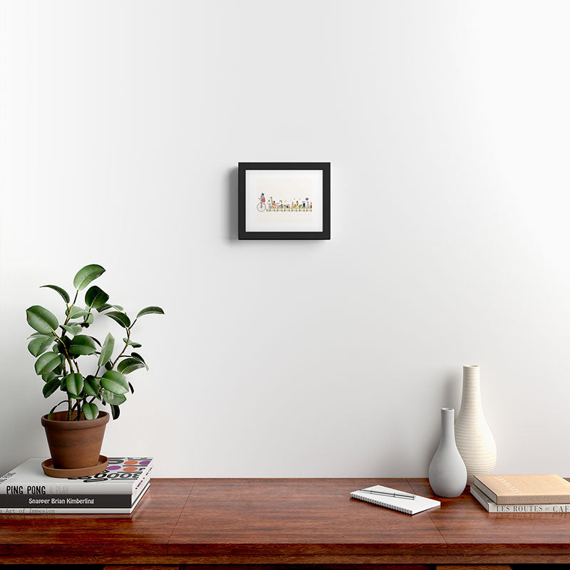 the happy parade Framed Art Print Gallery Image 2