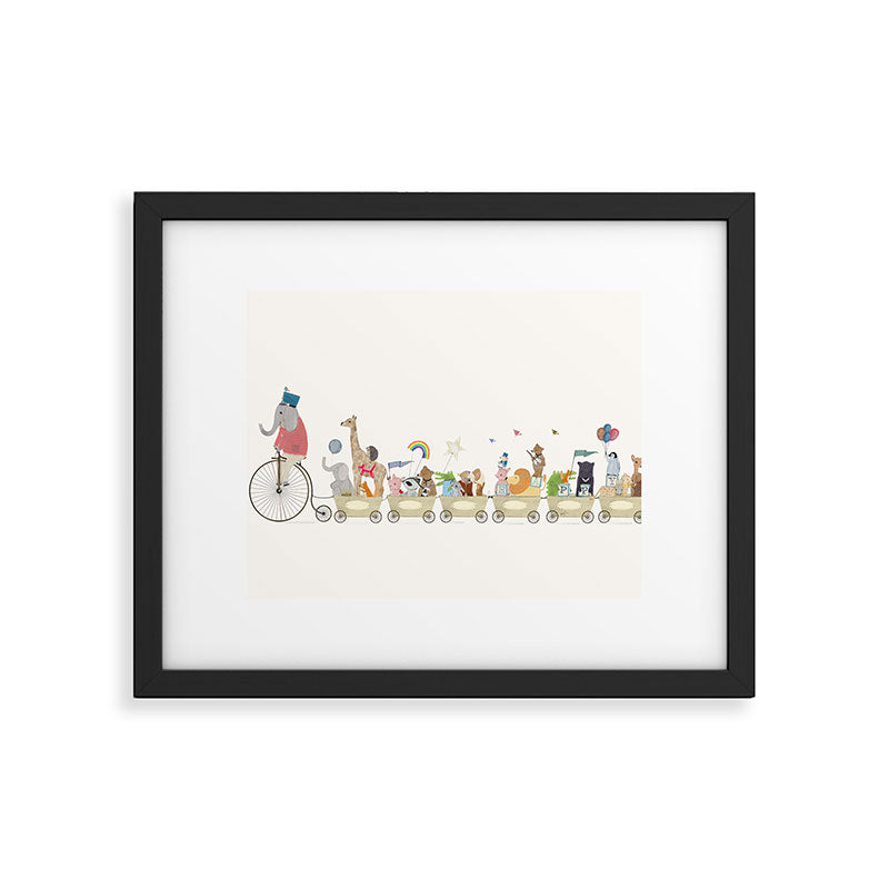 the happy parade Framed Art Print Gallery Image 4