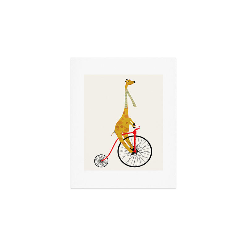 the high wheeler Art Print Gallery Image 1