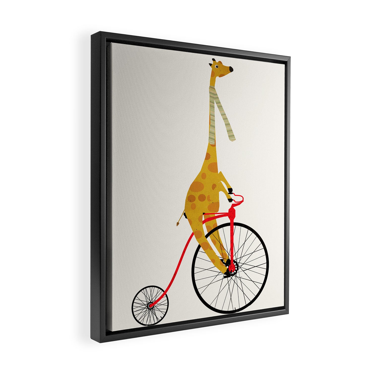 the high wheeler Framed Canvas Print Gallery Image 2