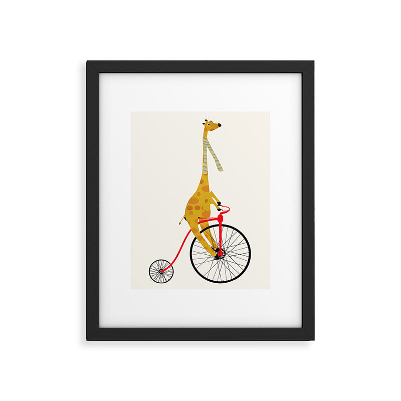 the high wheeler Framed Art Print Gallery Image 4