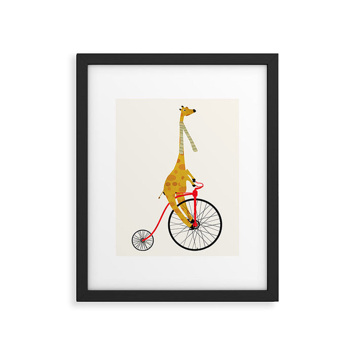 the high wheeler Framed Art Print Gallery Image 1