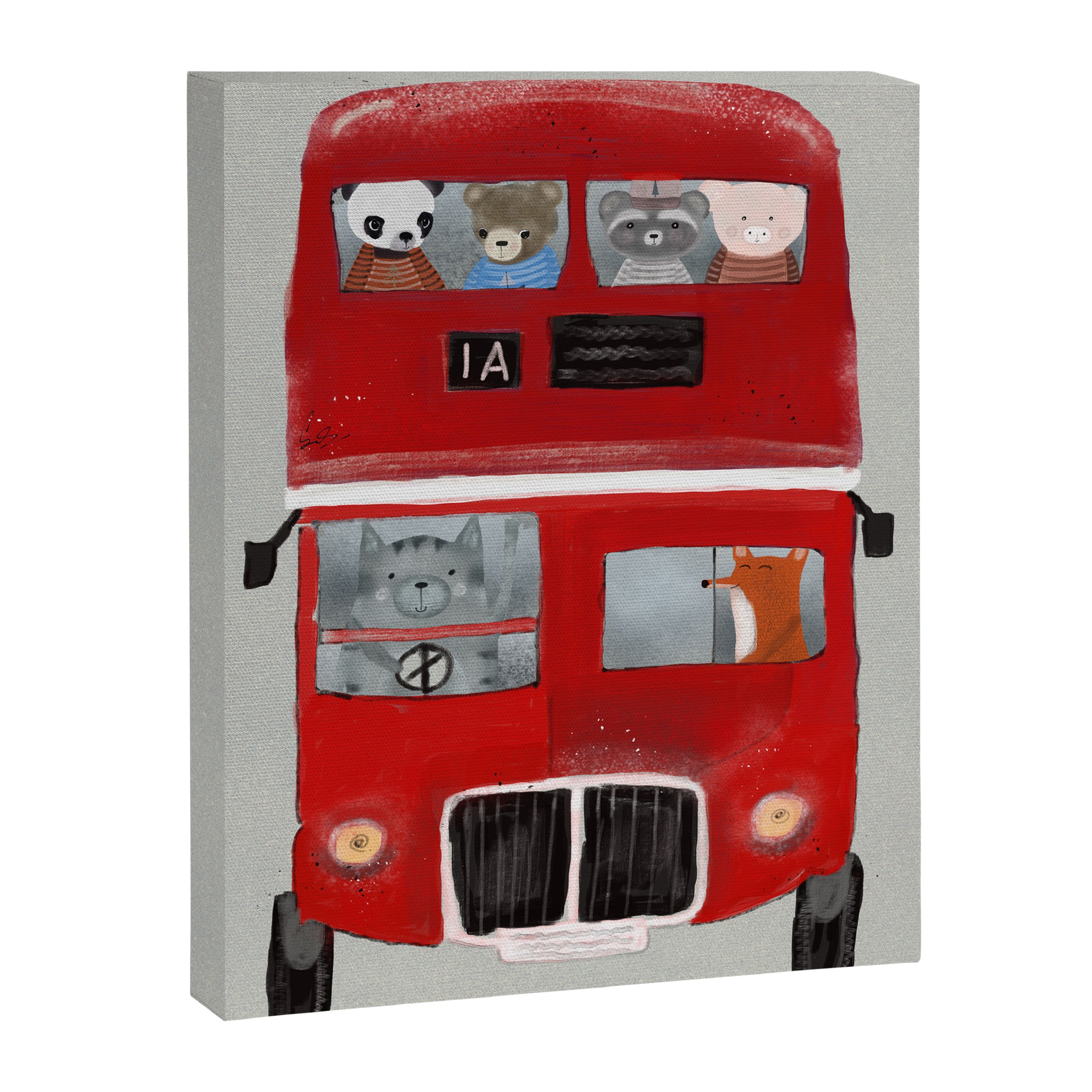 the little big red bus Canvas Print Gallery Image 6