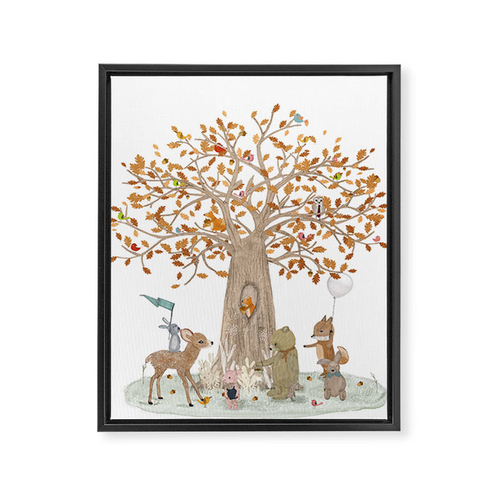 the little oak tree Framed Canvas Print Gallery Image 1