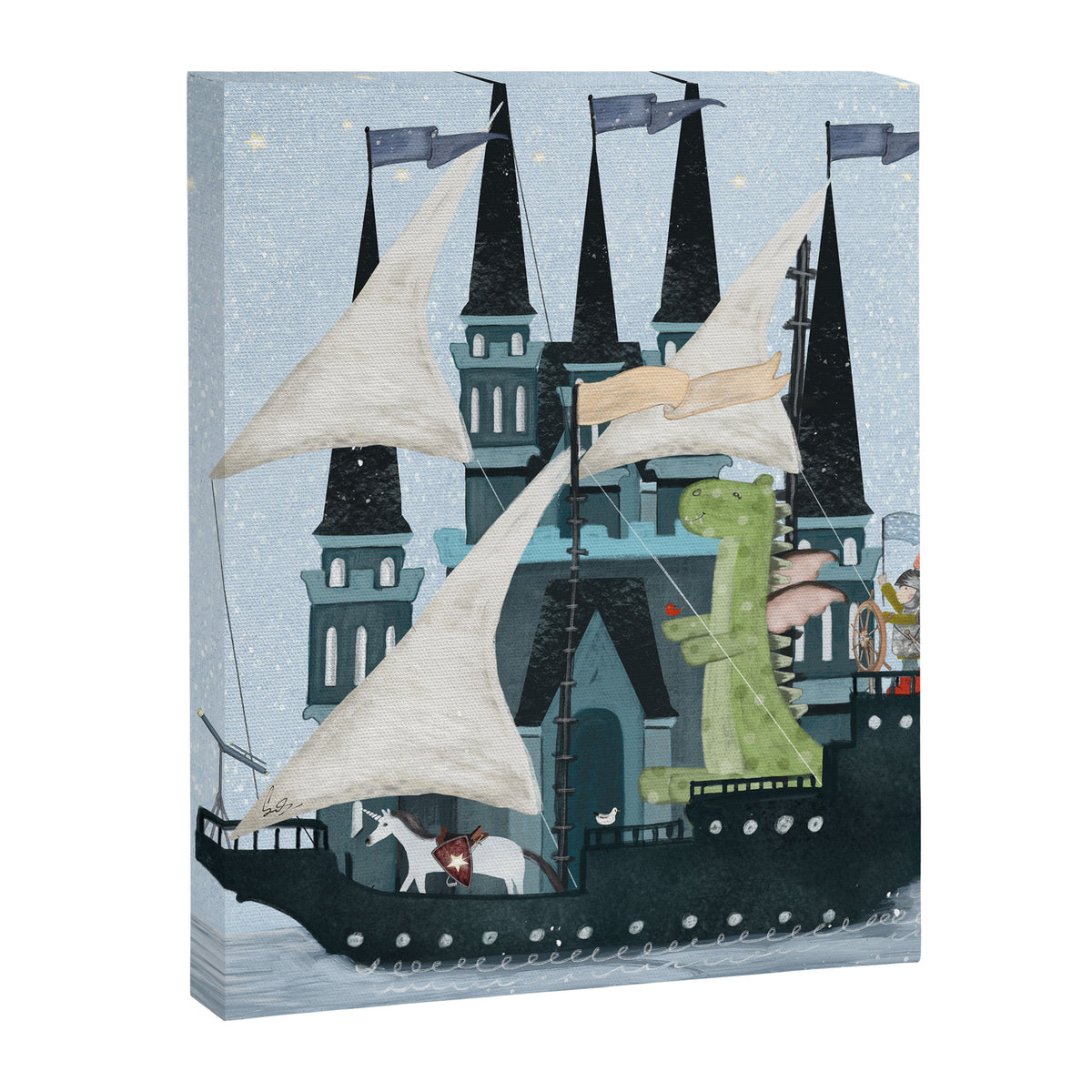 the magical castle ship Canvas Print Gallery Image 6