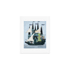 the magical castle ship Art Print Gallery Image 1