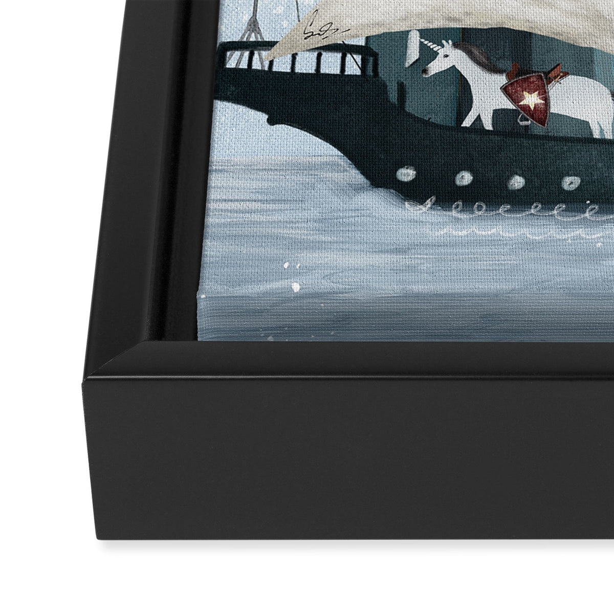 the magical castle ship Framed Canvas Print Gallery Image 3