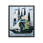 the magical castle ship Framed Canvas Print Gallery Image 6