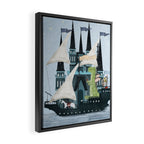the magical castle ship Framed Canvas Print Gallery Image 2
