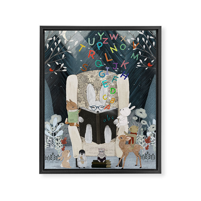 the magical little alphabet book  Framed Canvas Print Gallery Image 6
