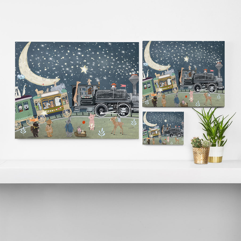 the magical star train Canvas Print Gallery Image 3