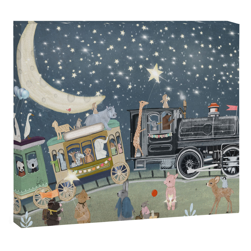 the magical star train Canvas Print Gallery Image 3