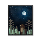 the moon balloon Framed Canvas Print Gallery Image 8