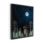 the moon balloon Framed Canvas Print Gallery Image 2