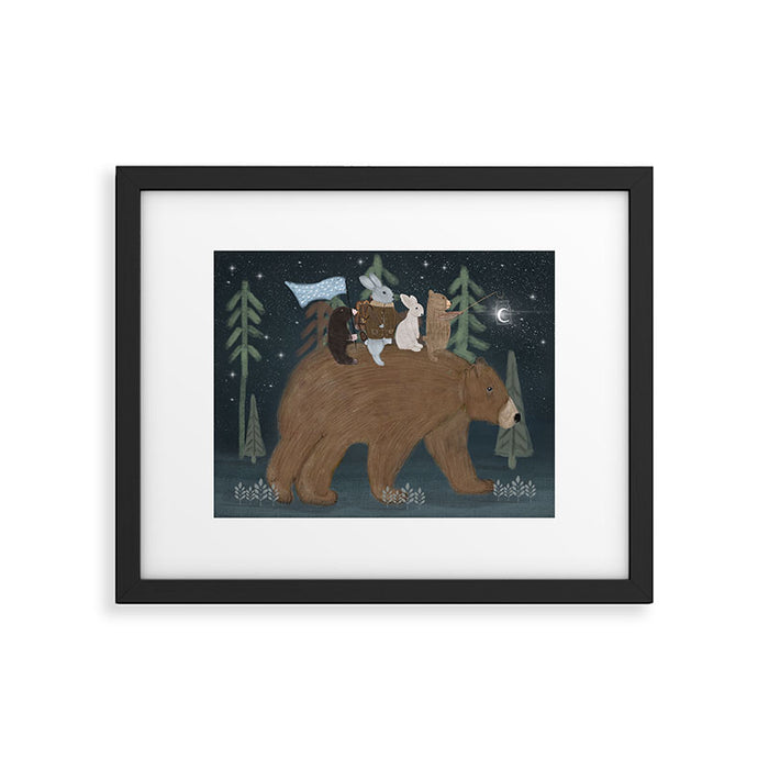 the moon bear Framed Art Print Gallery Image 1