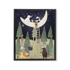 the moon forest Framed Canvas Print Gallery Image 8