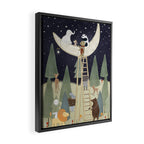 the moon forest Framed Canvas Print Gallery Image 2