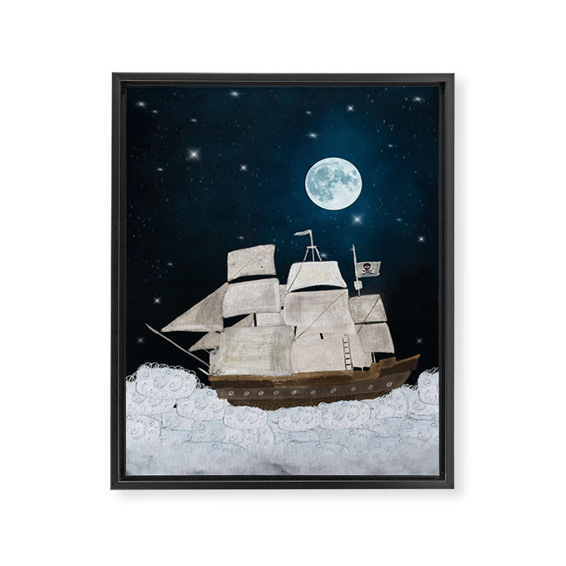 the pirate ghost ship Framed Canvas Print Gallery Image 6