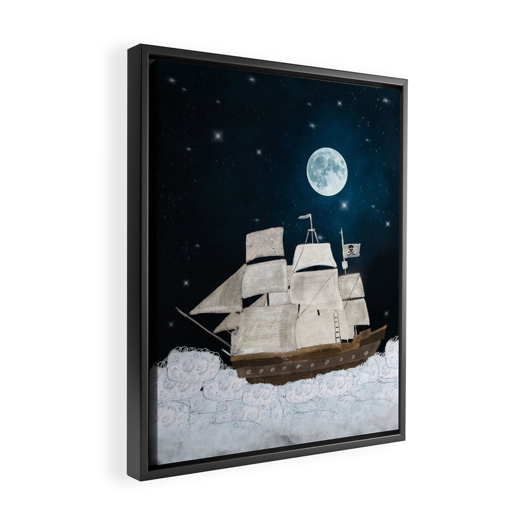 the pirate ghost ship Framed Canvas Print Gallery Image 2