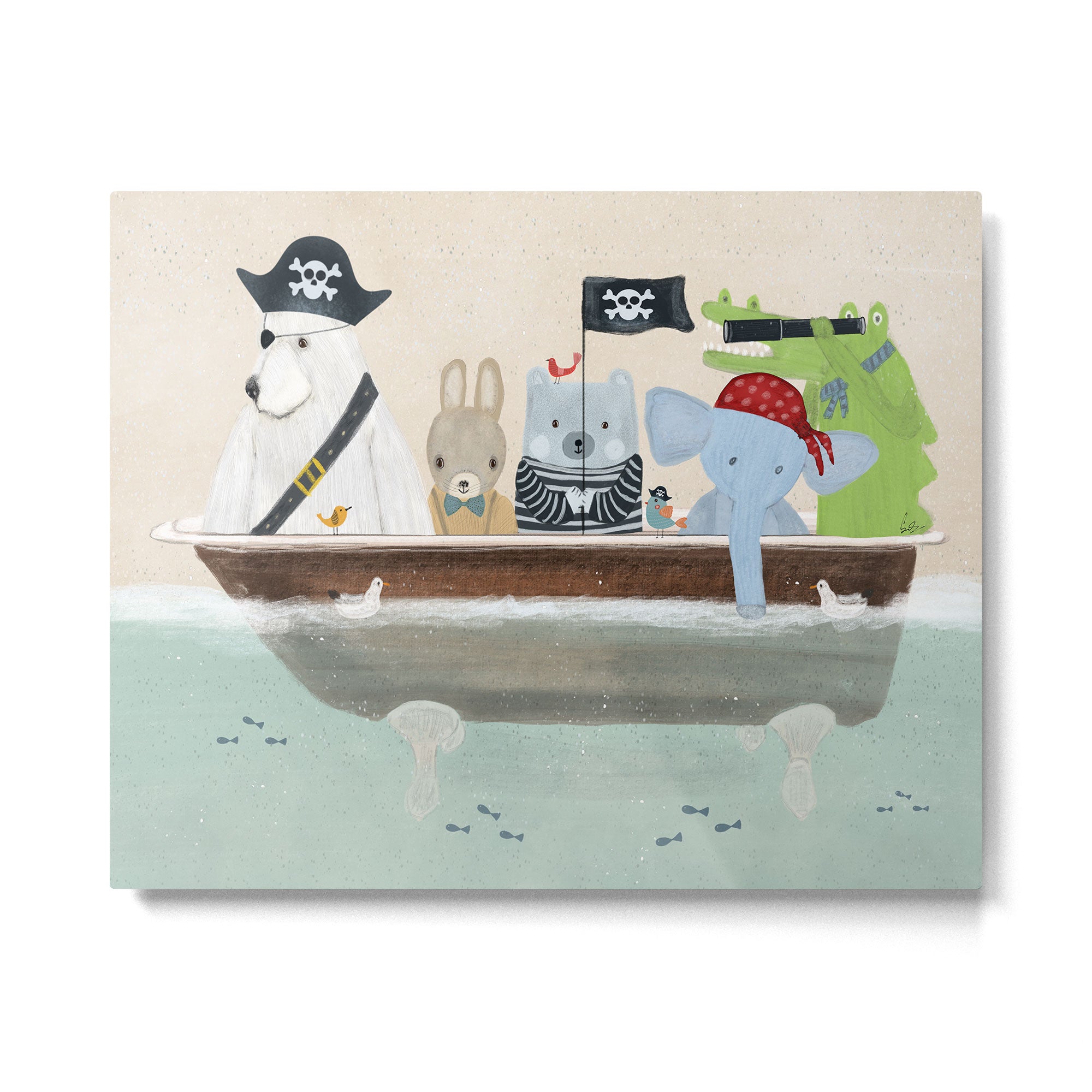the pirate tub Metal Print Gallery Image 6
