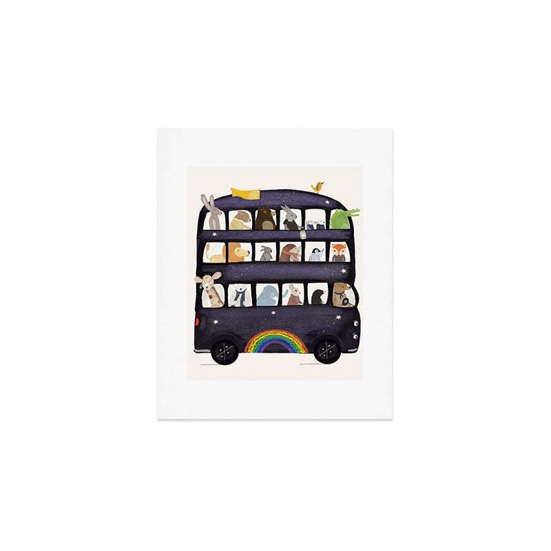 the rainbow bus Art Print Gallery Image 1