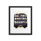 the rainbow bus Framed Art Print Gallery Image 4
