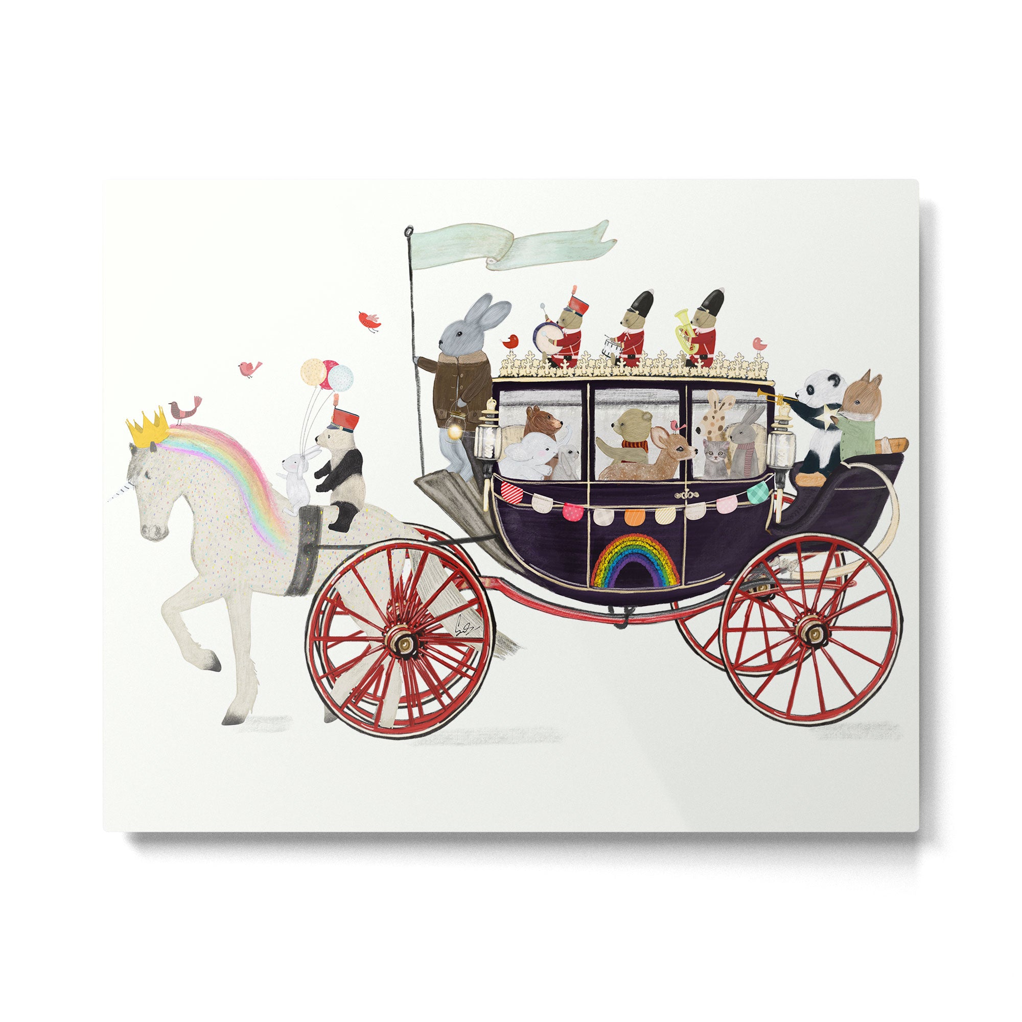 the rainbow carriage Metal Print Gallery Image 6
