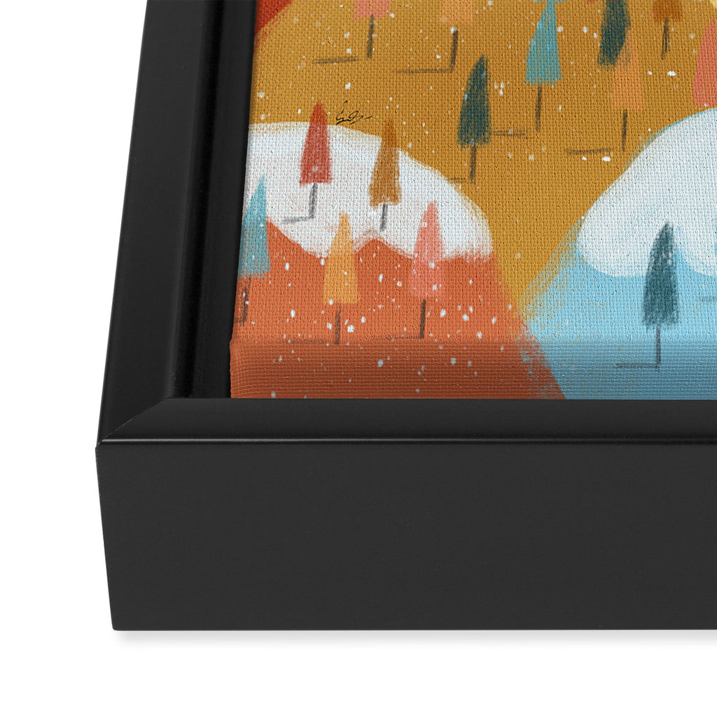 the rainbow forest Framed Canvas Print Gallery Image 3