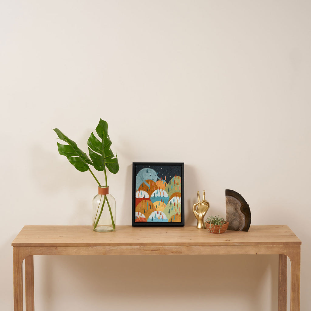 the rainbow forest Framed Canvas Print Gallery Image 4