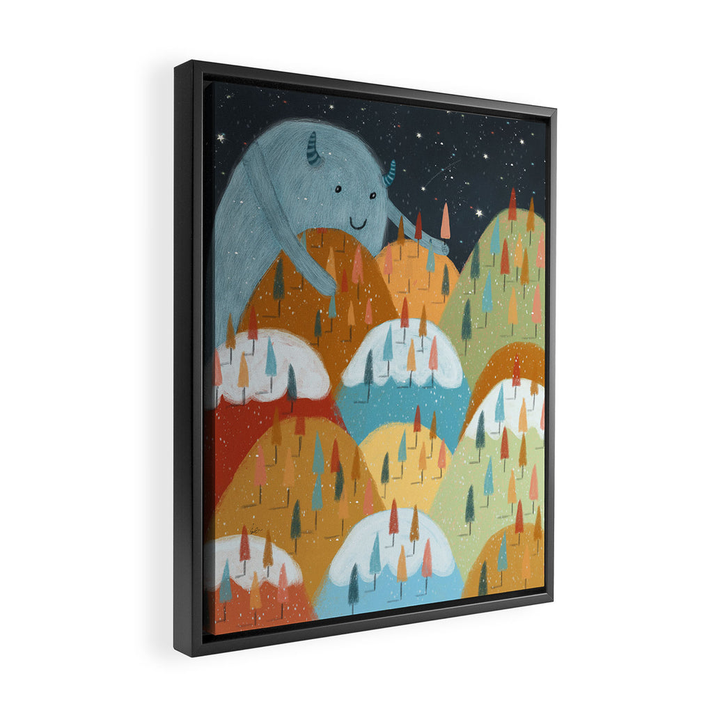 the rainbow forest Framed Canvas Print Gallery Image 2