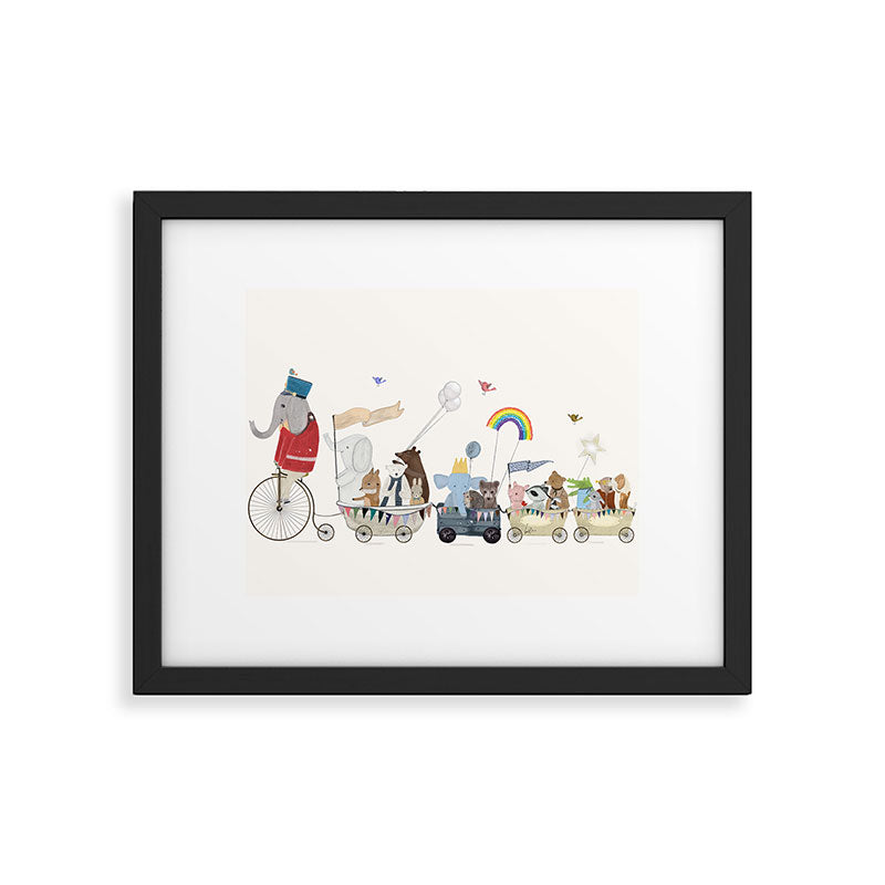 the rainbow parade Framed Art Print Gallery Image 6