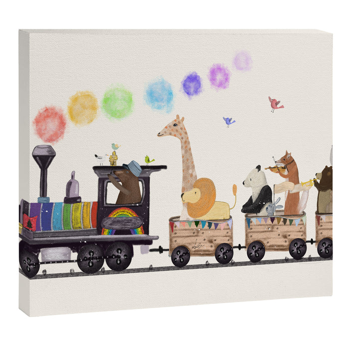 the rainbow train Canvas Print Gallery Image 1
