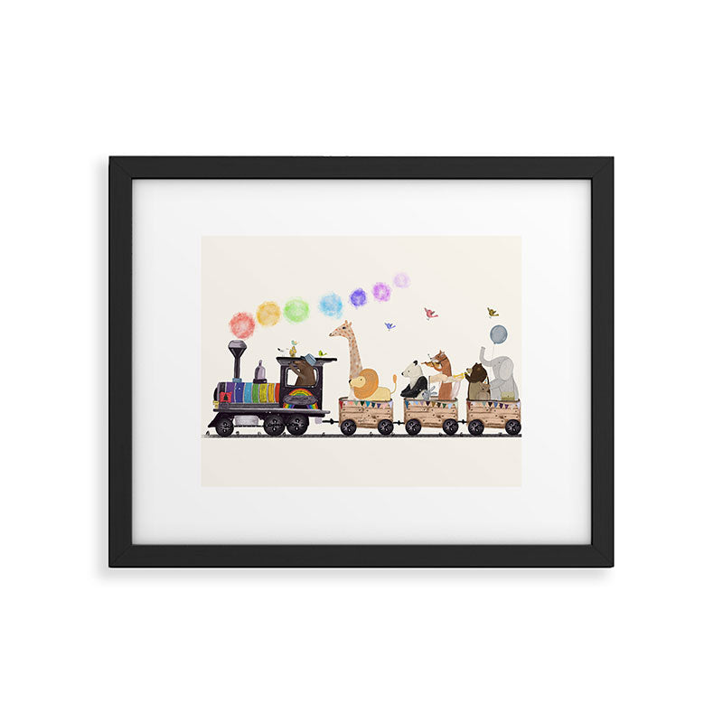 the rainbow train Framed Art Print Gallery Image 6