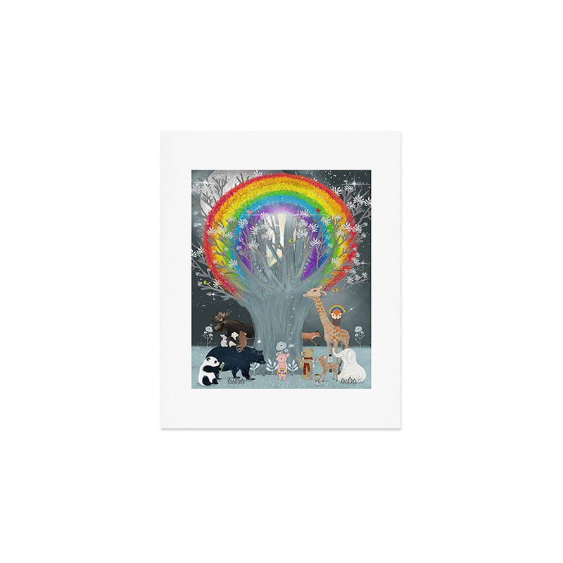 the rainbow tree Art Print Gallery Image 1