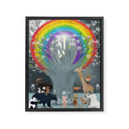 the rainbow tree Framed Canvas Print Gallery Image 6