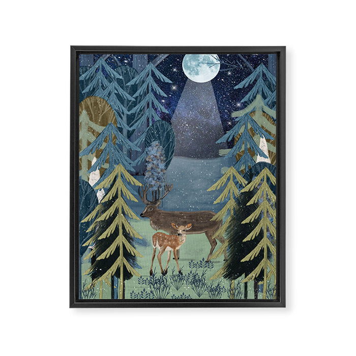 the secret forest Framed Canvas Print Gallery Image 1