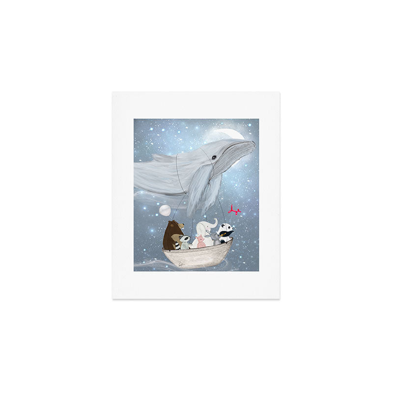 the sky whale Art Print Gallery Image 1