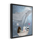 the sky whale Framed Canvas Print Gallery Image 2