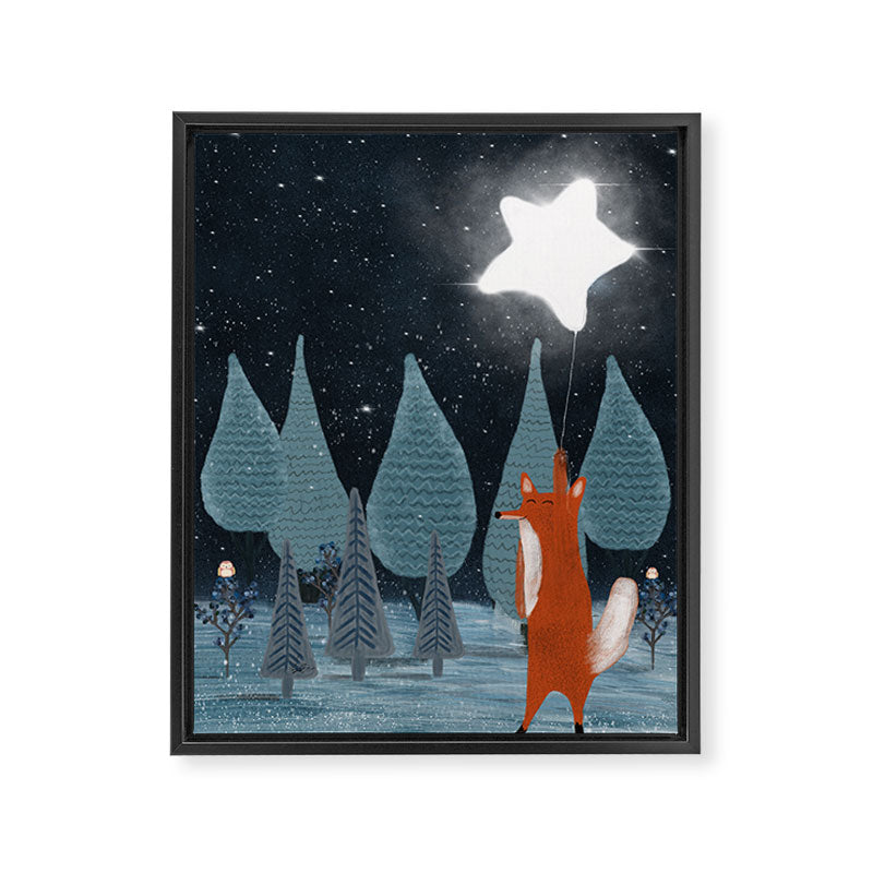 the star balloon Framed Canvas Print Gallery Image 8