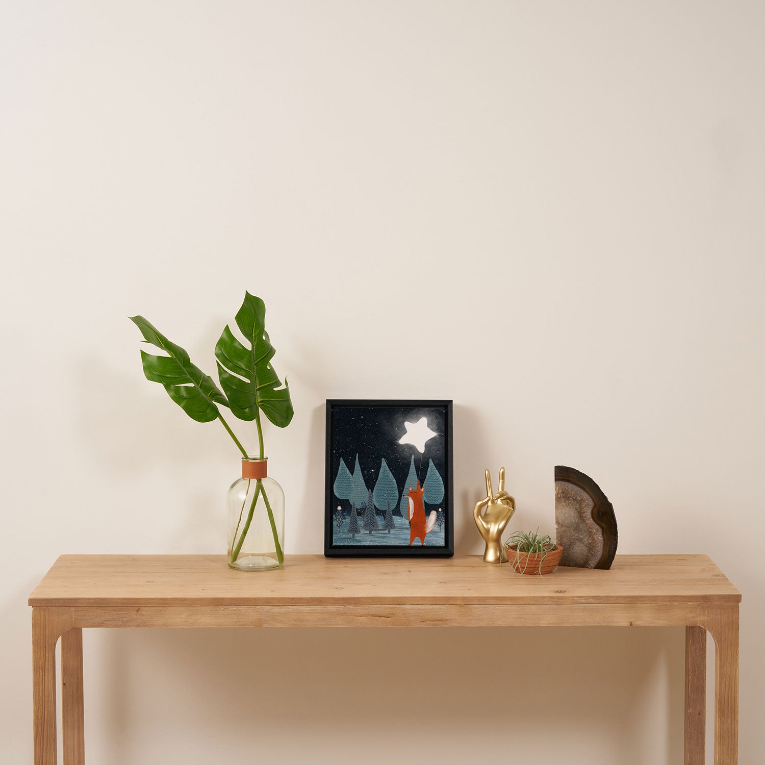 the star balloon Framed Canvas Print Gallery Image 4