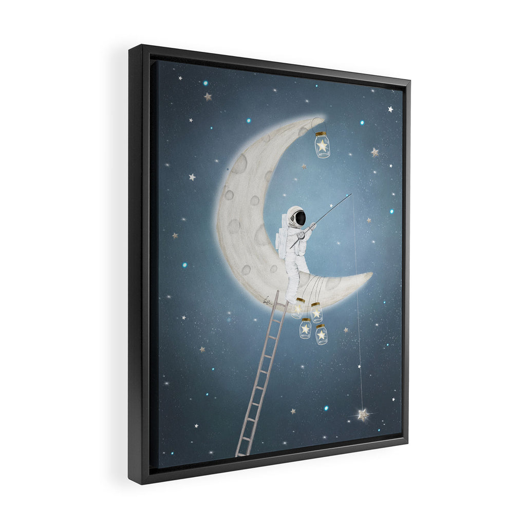 the star collector Framed Canvas Print Gallery Image 2