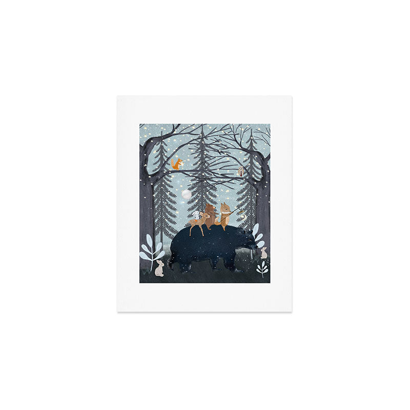 the starlight bear Art Print Gallery Image 1