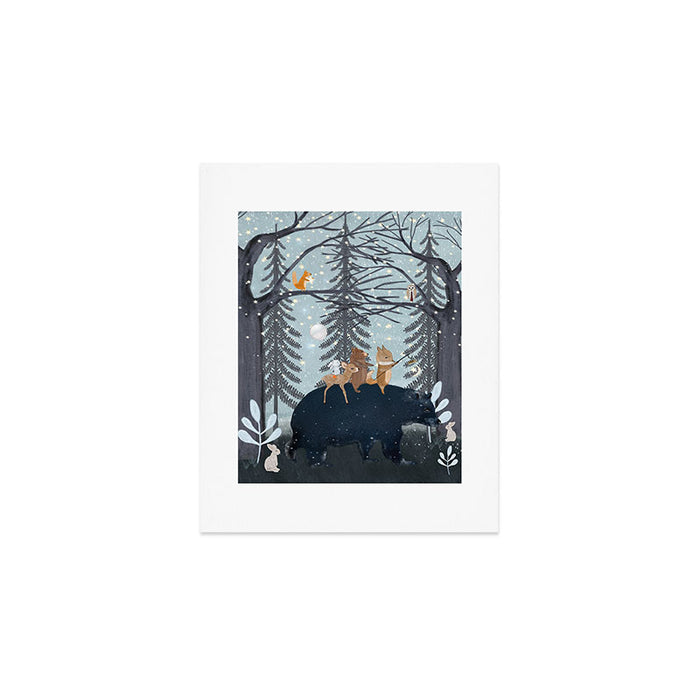 the starlight bear Art Print Gallery Image 1