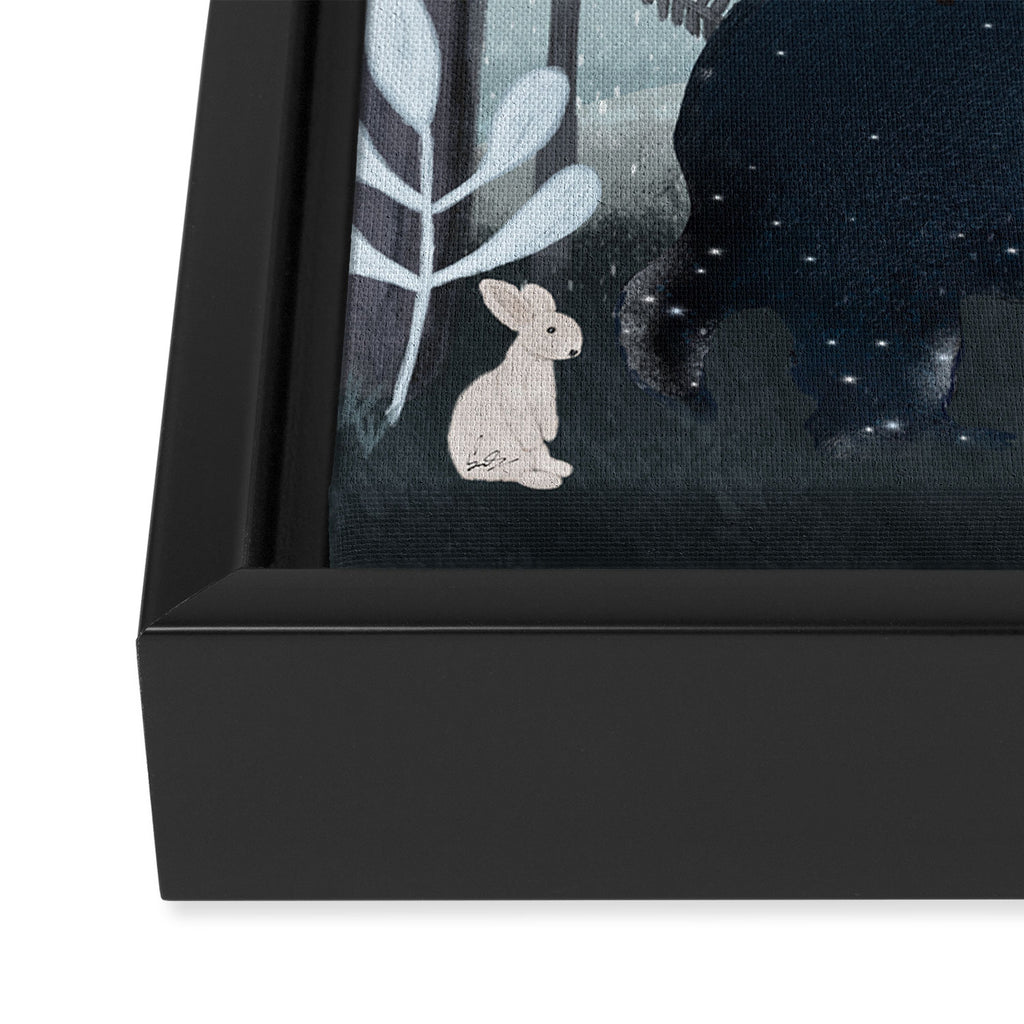 the starlight bear Framed Canvas Print Gallery Image 3