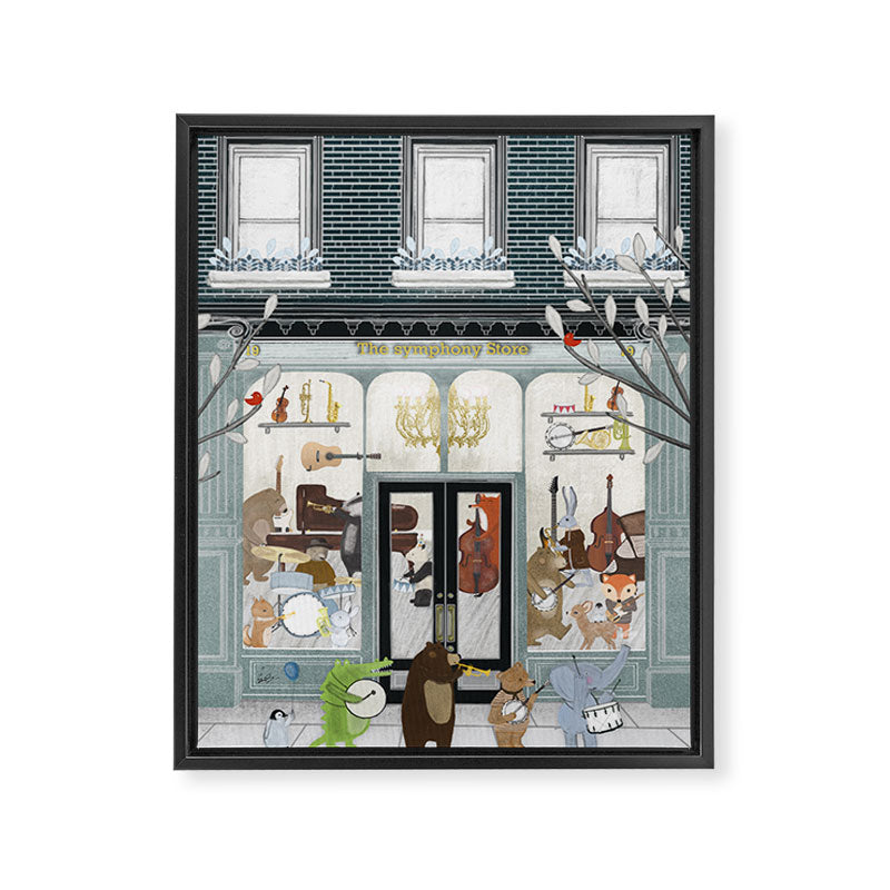 the symphony store Framed Canvas Print Gallery Image 6