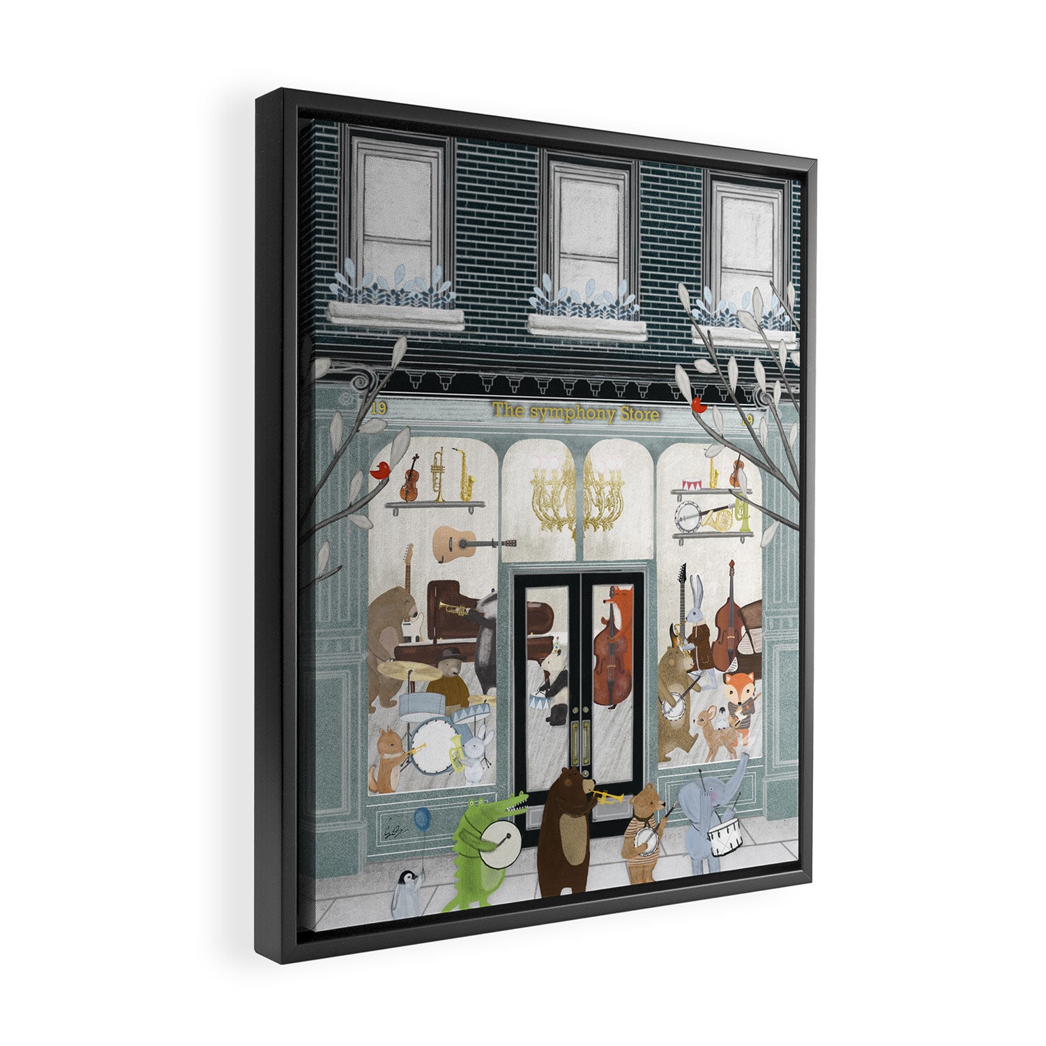 the symphony store Framed Canvas Print Gallery Image 2