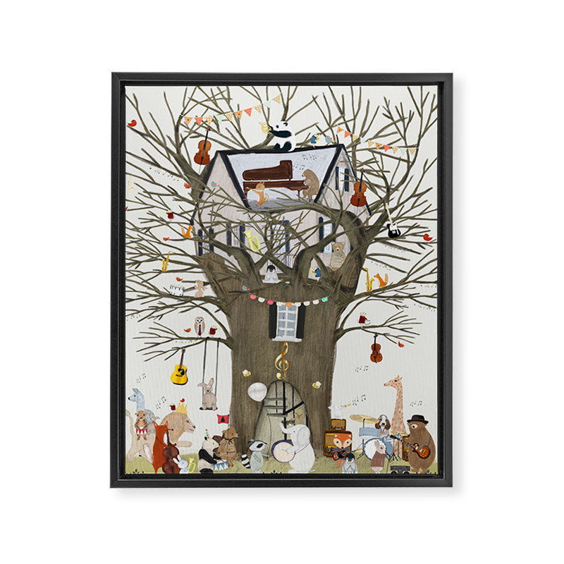 the symphony tree Framed Canvas Print Gallery Image 6